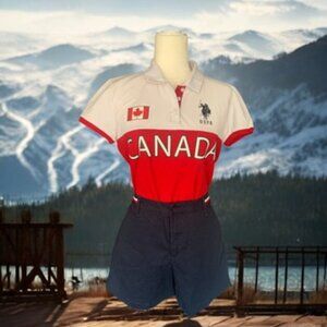 U.S POLO Canada Team Shirt  -   LARGE SIZE   🍁